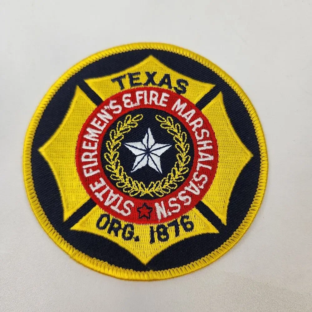 Lot of 7 Fire Dept Patches Texas Ingleside Kingsville Dyess Livingston Urbanvle